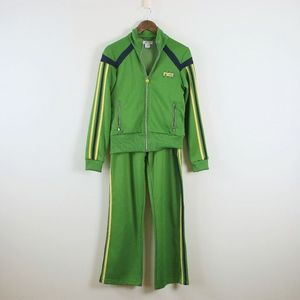 adidas original green tracksuit